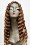 MD-SX-ARIEL: HUMAN HAIR BLENDED SKIN PART CURLY WIG