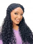 MD-IL-QUEEN: HD LACE FRONT CENTER PART LOOSE SCREW CURL LONG WIG
